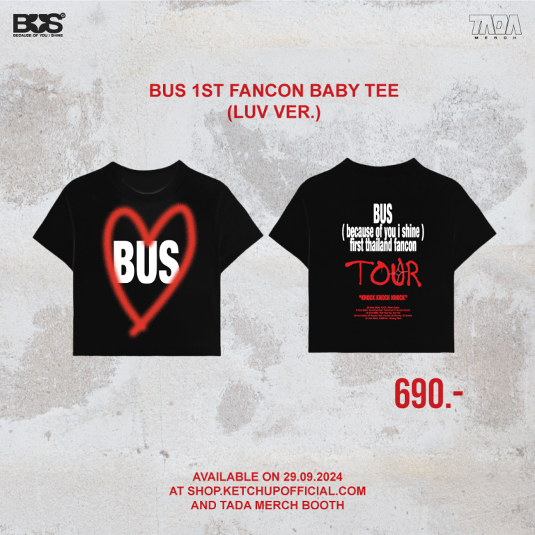 BUS 1st FANCON BABY TEE (LUV VER.) black