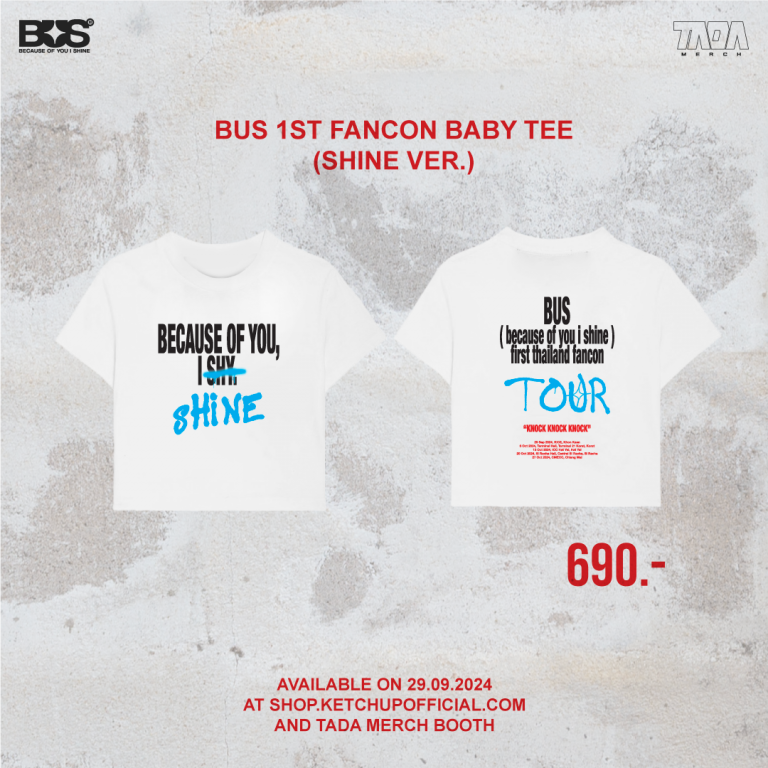 BUS 1st FANCON BABY TEE (SHINE VER.) white