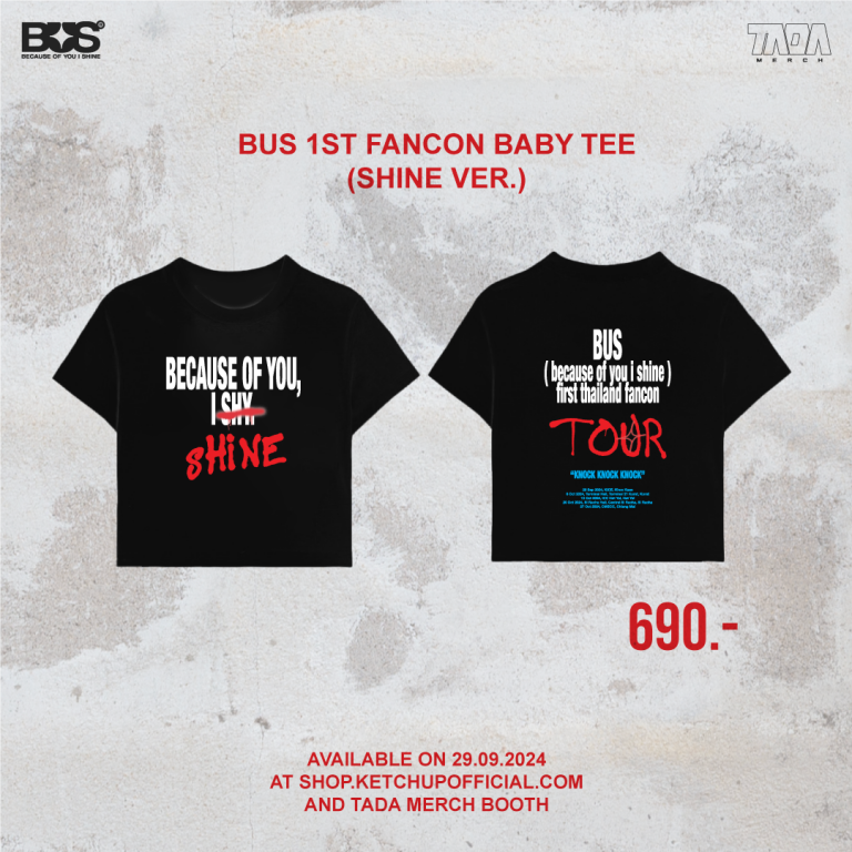 BUS 1st FANCON BABY TEE (SHINE VER.) black